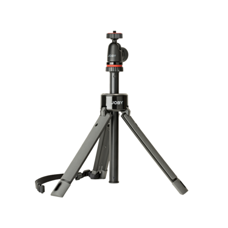 Minitrepied telescopic cu picioare deschise și cap sferic pentru cameră