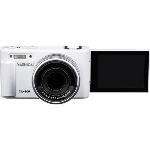 Yashica City 100 aparat foto compact, zoom optic 3x, 13 MP, alb
