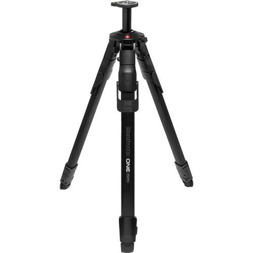 Black tripod with angled legs and circular head controls