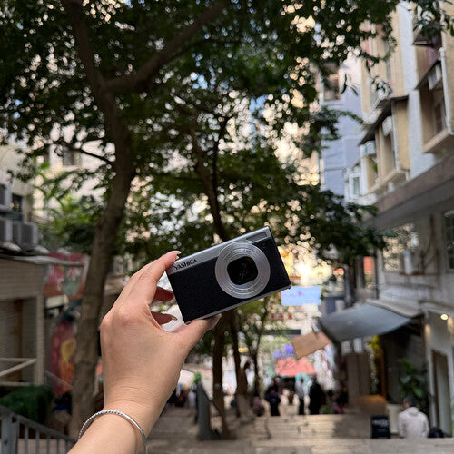 Yashica Tank aparat foto compact, ecran rabatabil 3", 4K 30 fps, negru