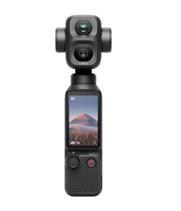 DJI Osmo Pocket 4P Vlog Combo — cameră gimbal compactă cu sistem dual de camere