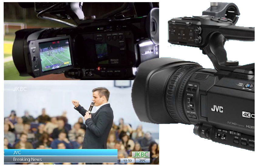 JVC GY-HM250ESB Camera video 4K Live Streaming Sport - View 3