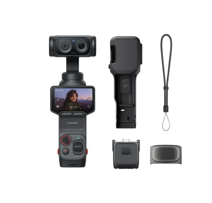 Set accesorii pentru cameră gimbal Insta360: husă, capac și accesoriu cu plasă