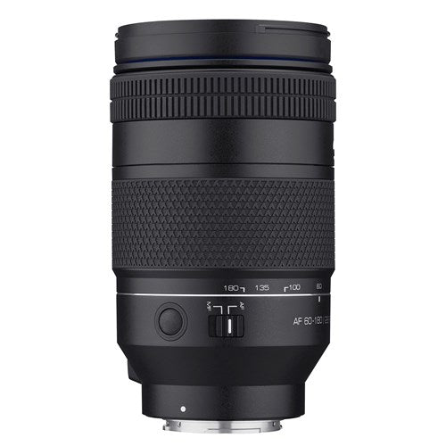 Obiectiv zoom Samyang AF 60-180mm, laterale cu comenzi și marcaje, montură Sony E