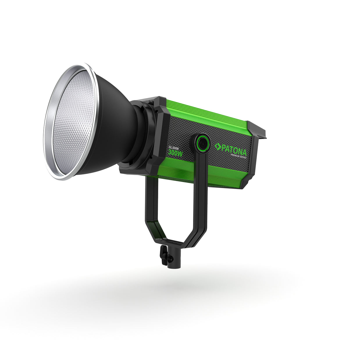 Spot LED COB bicolor Patona GL300M, corp verde-negru și reflector argintiu
