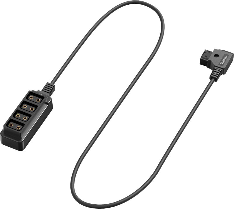 Cablu D-TAP 1-4 cu bloc divizor și 4 porturi, conectat cu cablu flexibil