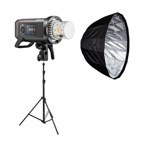 Kit Portrete outdoor cu blit: Godox AD600PRO II + softbox si stativ