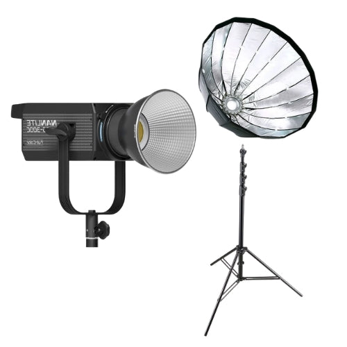 Kit lumina continua studio: Nanlite FS300-C + stativ si softbox