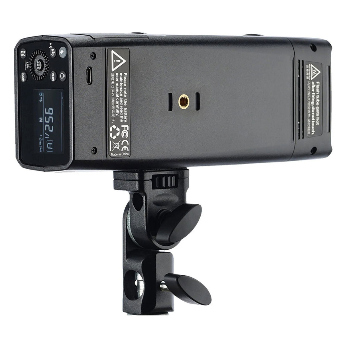 AD200Pro TTL flash back panel with LCD screen and control dial
