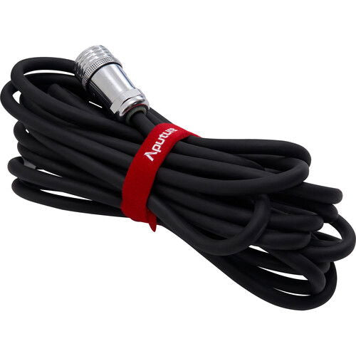 Black power cable with red Aputure label for the LS 600c Pro II