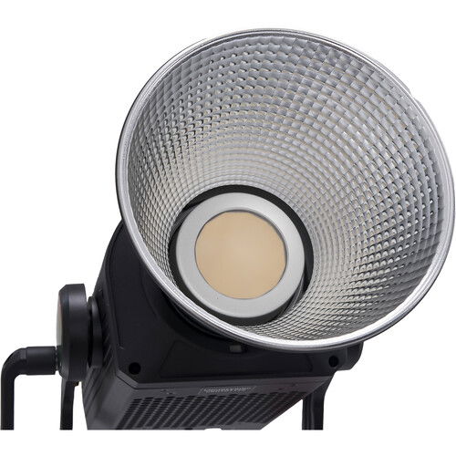 Reflector face of the Aputure LS 600c Pro II LED spotlight head