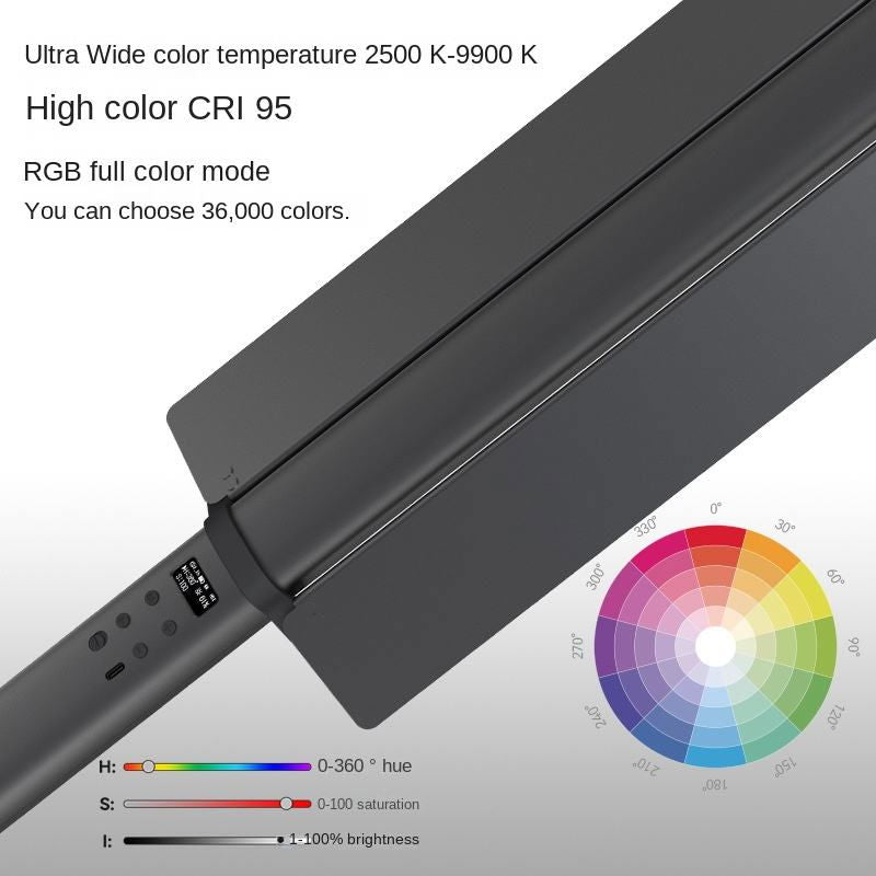 Bară LED bicolor/RGB cu panou de control lateral și selector de culori