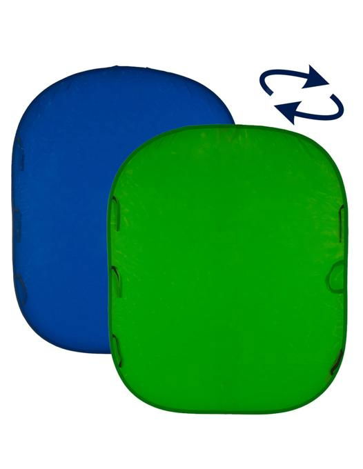 Fundal pliabil Chroma Key verde/albastru 1.5 x 2m - View 1