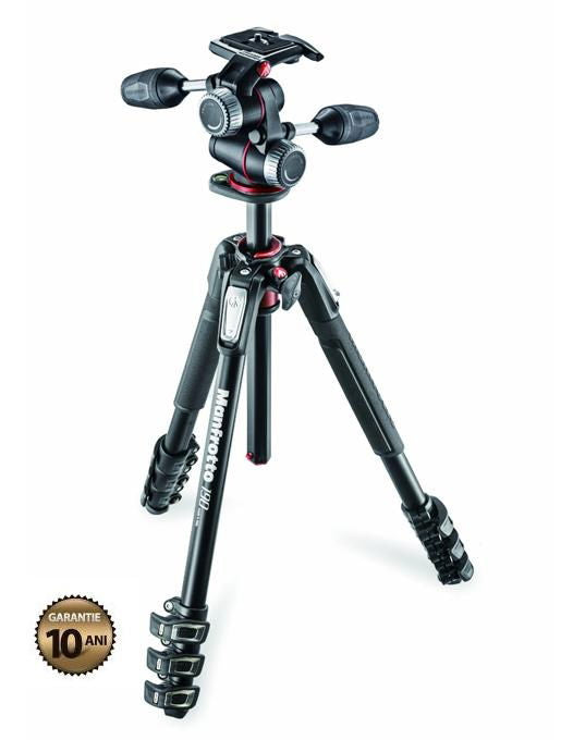 Manfrotto 190XPRO4-3W trepied foto cu cap 3Way - View 2