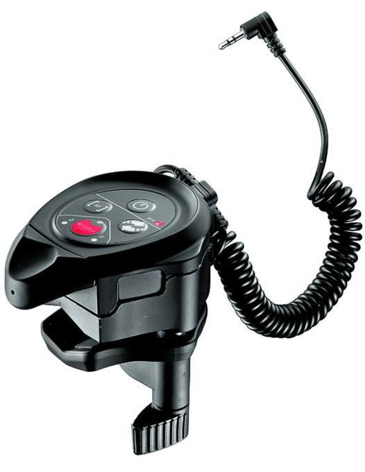 LANC camera RC clamp remote with coiled cable and 3.5mm plug