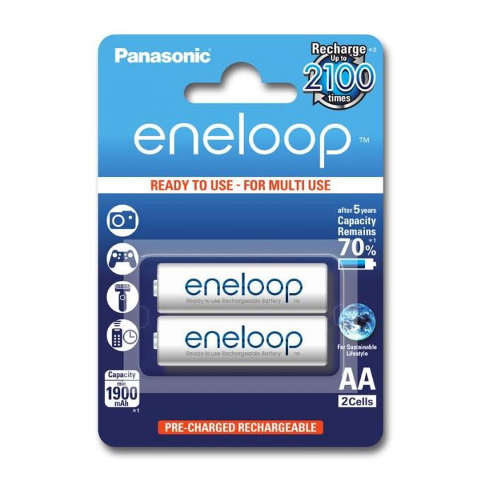 Panasonic Acumulatori Eneloop 2xAA 1900mAh - View 1