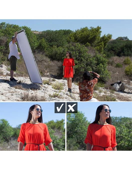 Lastolite Skylite Rapid Kit rama cu panze Silver/White si DIfuzie 1.1x2m - View 2