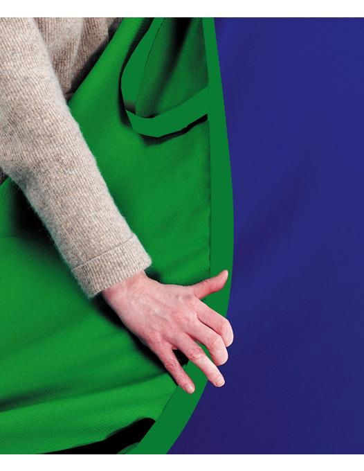 Fundal pliabil Chroma Key verde/albastru 1.5 x 2m - View 3