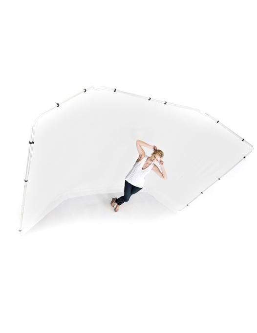 Fundal panoramic cu rama inclusa Alb 4.2 x 2.40m - View 3