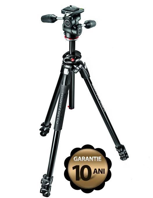 Manfrotto MK290DUA3-3W kit trepied foto cu cap 3Way - View 5