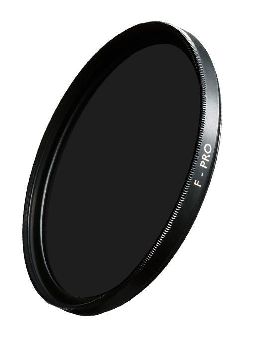 B+W F-PRO ND1000 82mm ND filter, black circular filter with ridged rim