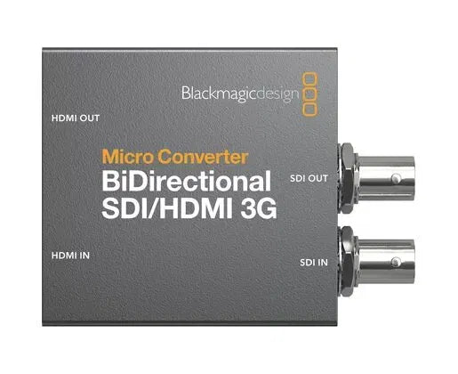 Bidirectional SDI/HDMI 3G micro converter showing HDMI and SDI port labels