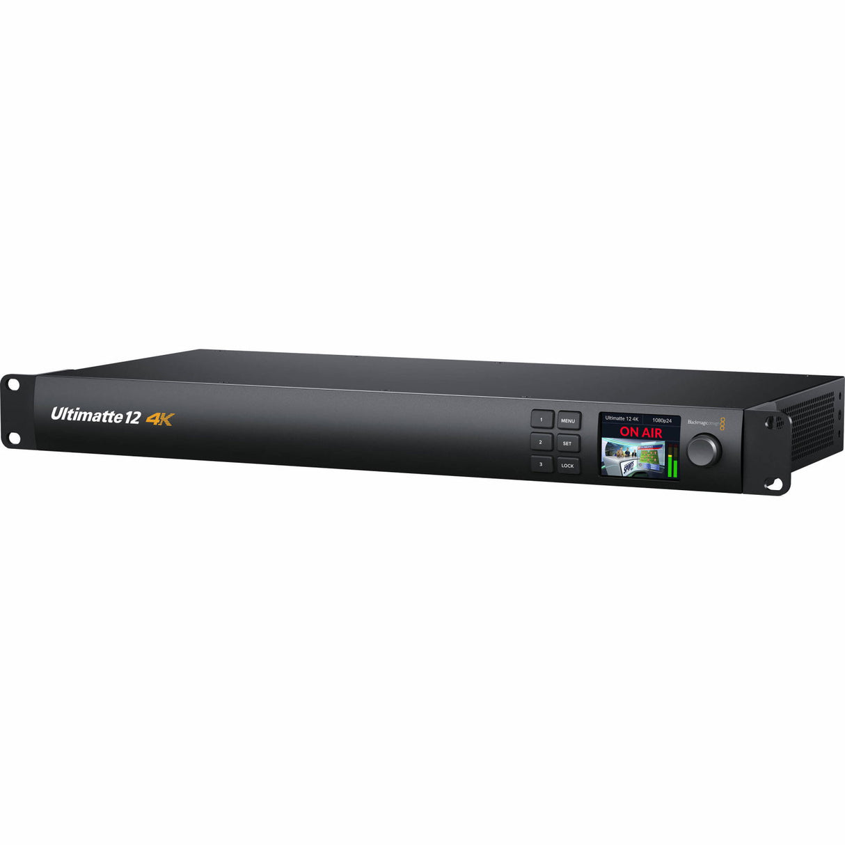 Blackmagic Ultimatte 12 4K keyer processor front with display and control knobs