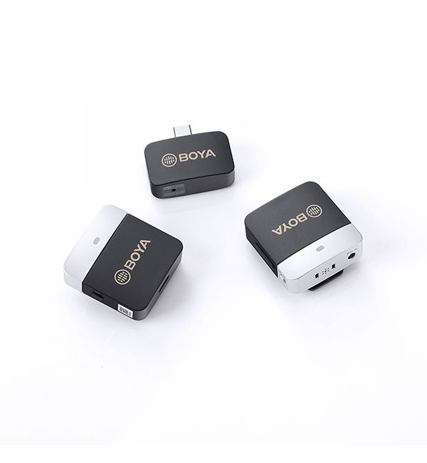 Receptor wireless dublu: unități din carcasă neagră și gri, cu porturi