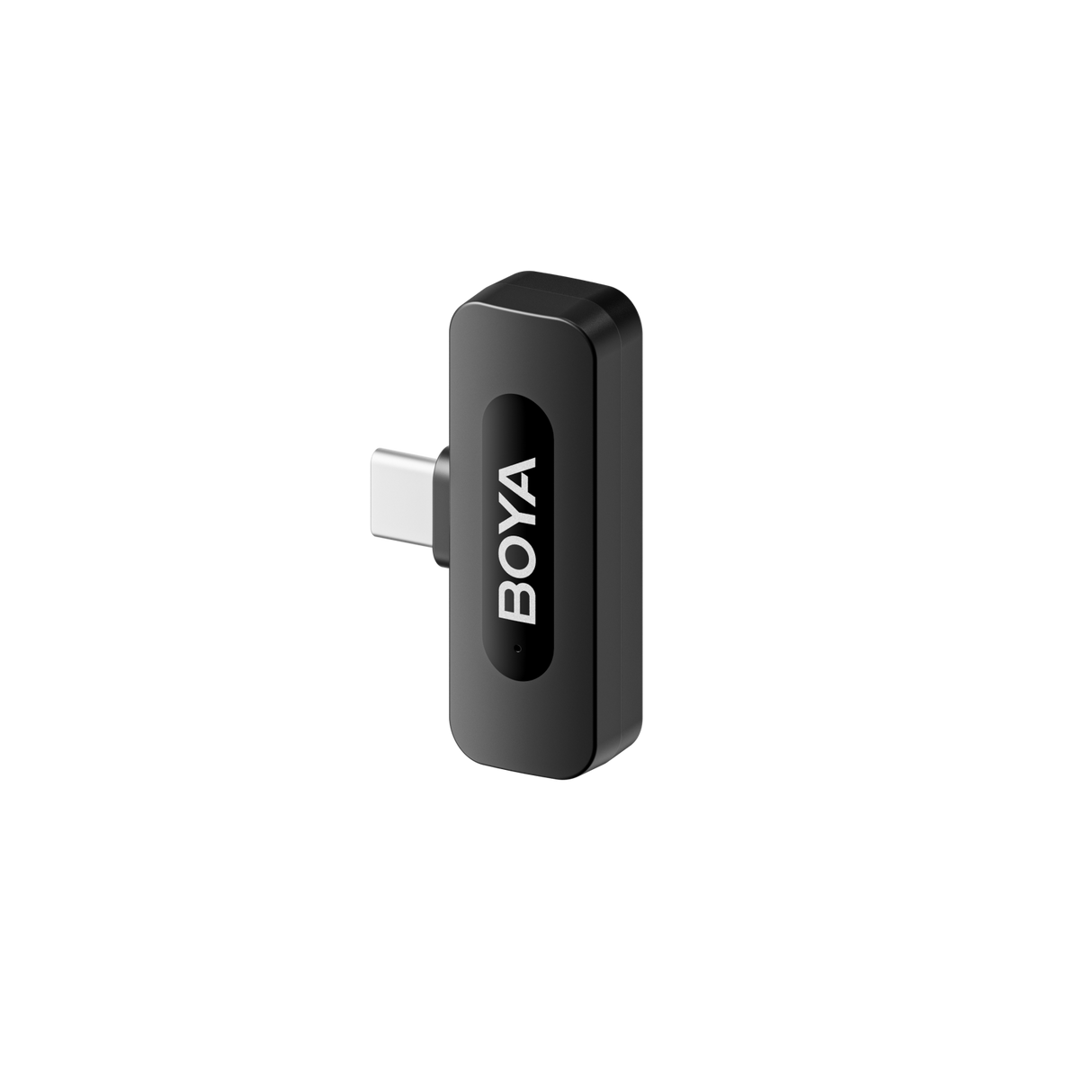 Microfon wireless ultracompact USB‑C, conector metal și unitate neagră