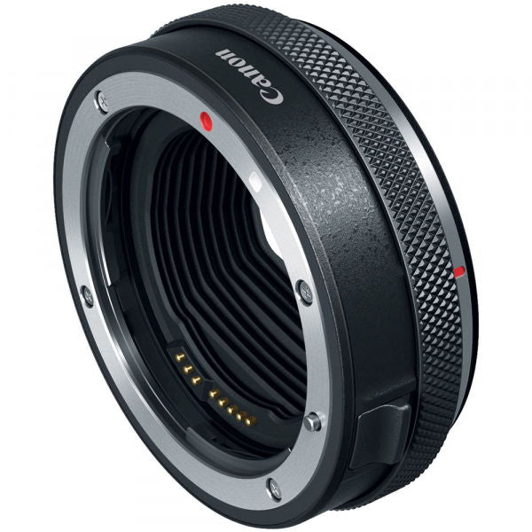 Lens mount control adapter ring, black with textured grip and metal contacts