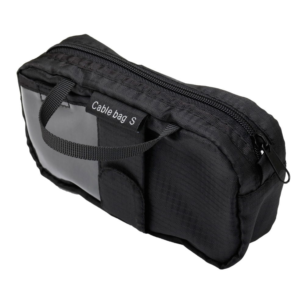 Husă organizator cabluri CAB-1 „Cable bag S”, buzunar cu fermoar și mâner