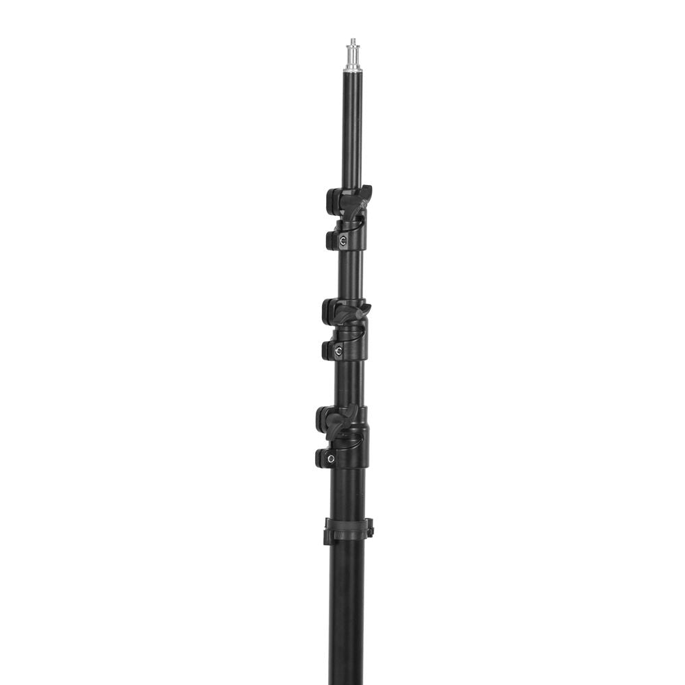 Light stand LS-6 pole with stacked height adjustment clamps and release knobs