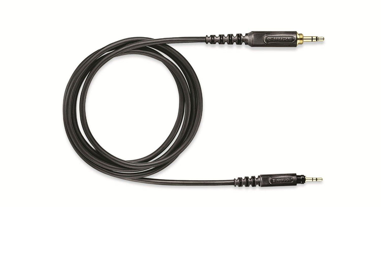 Dual 3.5mm audio cables with black connectors and strain relief