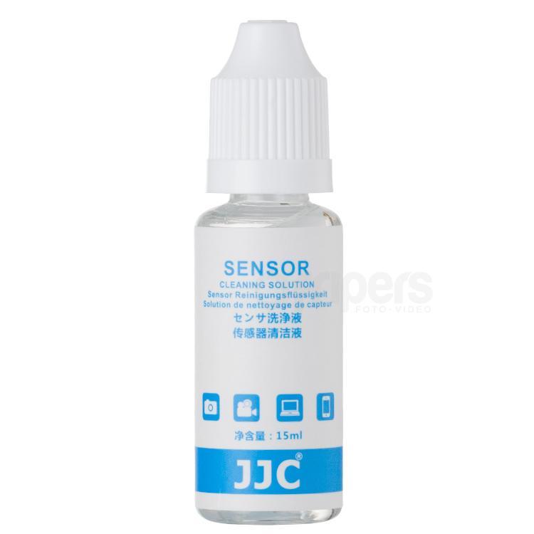 15 ml sensor cleaning solution bottle with white ribbed dropper cap