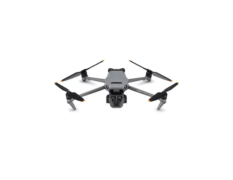 DJI Mavic 3 Pro drone front view with four propellers and camera body