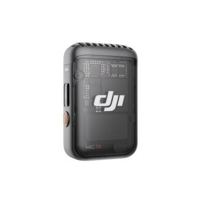 Mic 2 TX wireless transmitter, dark gray front with side ports
