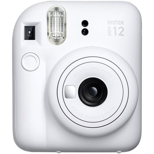 Aparat foto instant FujiFilm Instax Mini 12, alb, cu bliț și obiectiv