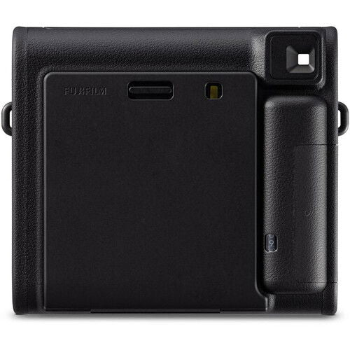 Black Instax SQ40 camera back with access panel and strap loop