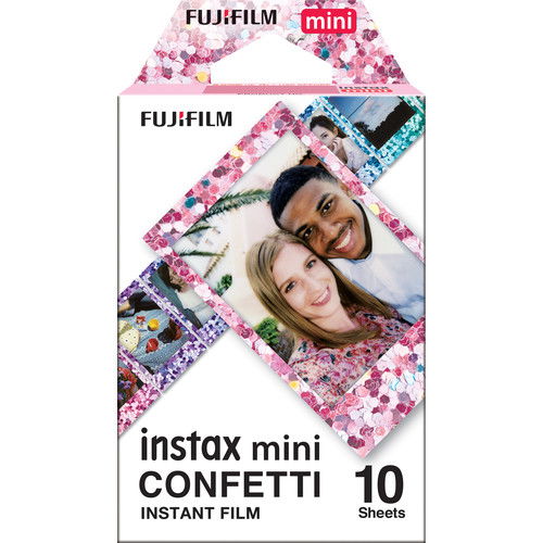 Set film instant Instax Mini Confetti, cutie cu 10 foi