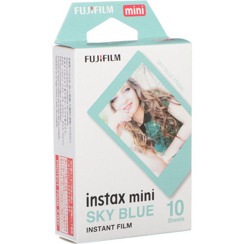 instax mini Sky Blue instant film, 10 sheets