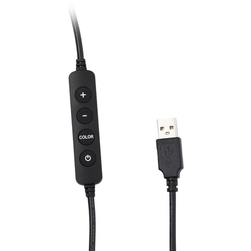 Controler pentru lampă LED circulară bicolor și conector USB