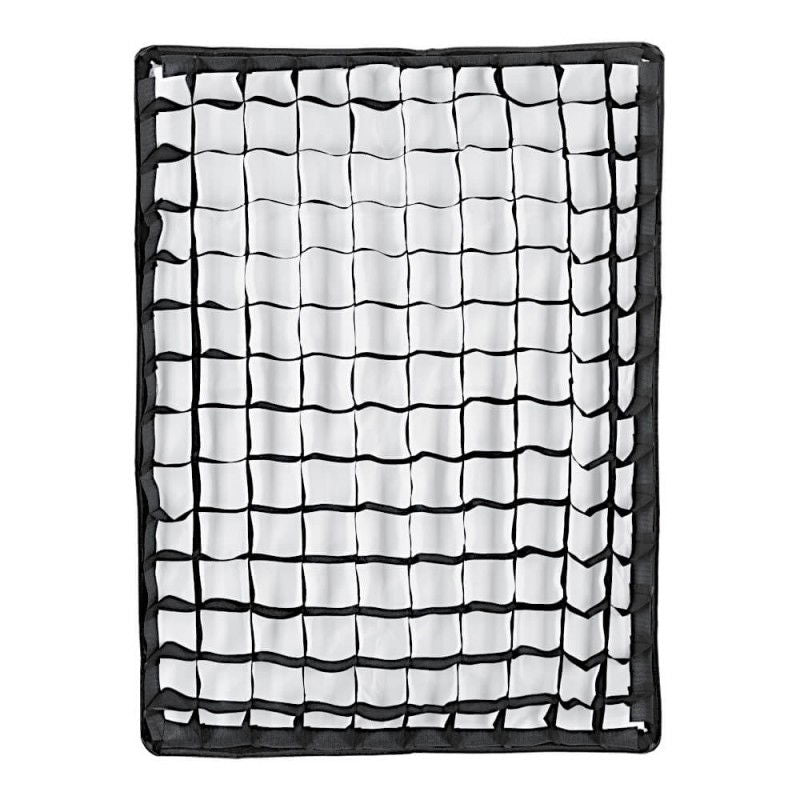 Softbox umbrela Bowens 50x70 pliabil cu grilaj fagure negru și difuzor alb