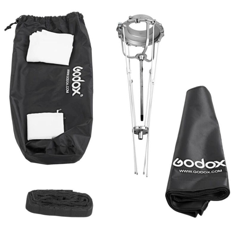 Set softbox umbrela Bowens 50x70: husă, grilaj fagure și panou difuzor