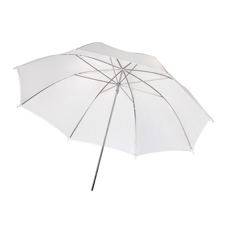 84cm white photography diffusion umbrella with metal ribs and pole