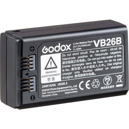 Godox VB26B Li-ion battery pack for V1/V860III flash, black with contact pins