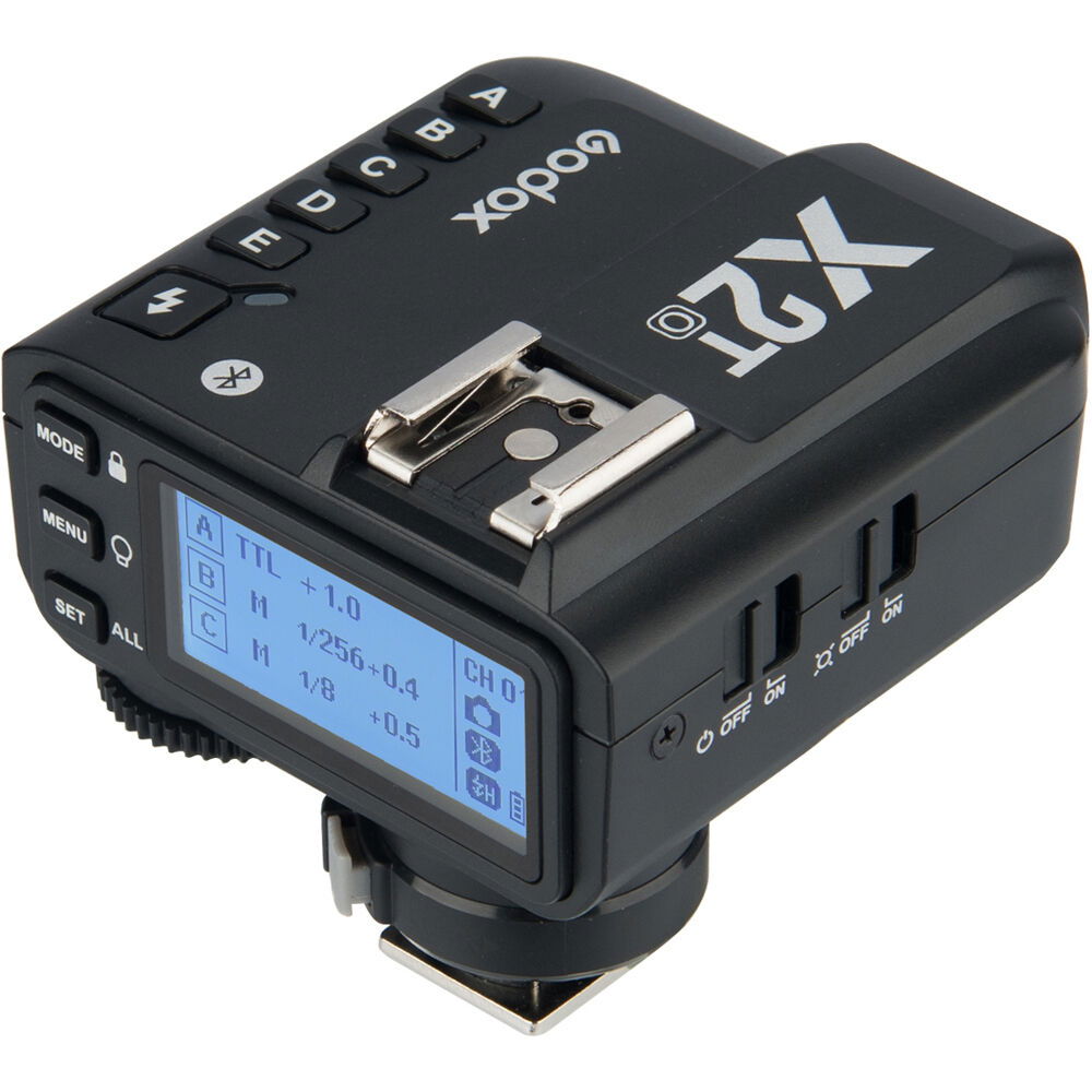 Godox X2T-O TTL wireless flash trigger with LCD screen and control buttons