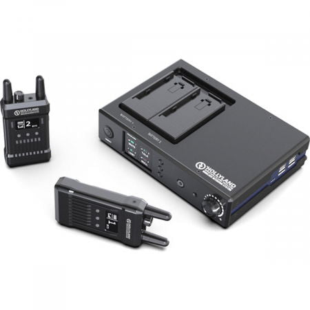 Mars T1000 intercom receiver with one body-worn transmitter, ports facing up