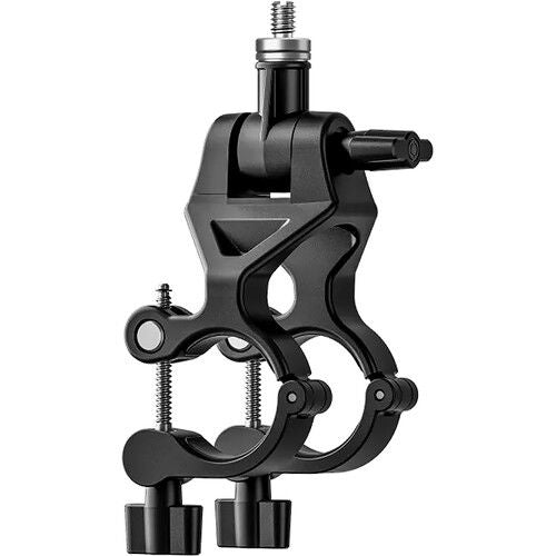 Suport bicicletă Insta360, mecanism de prindere cu șuruburi și braț lateral, negru