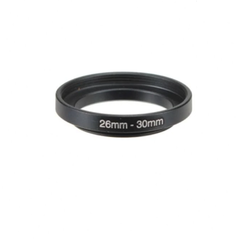 26–30mm step-up filter ring, black