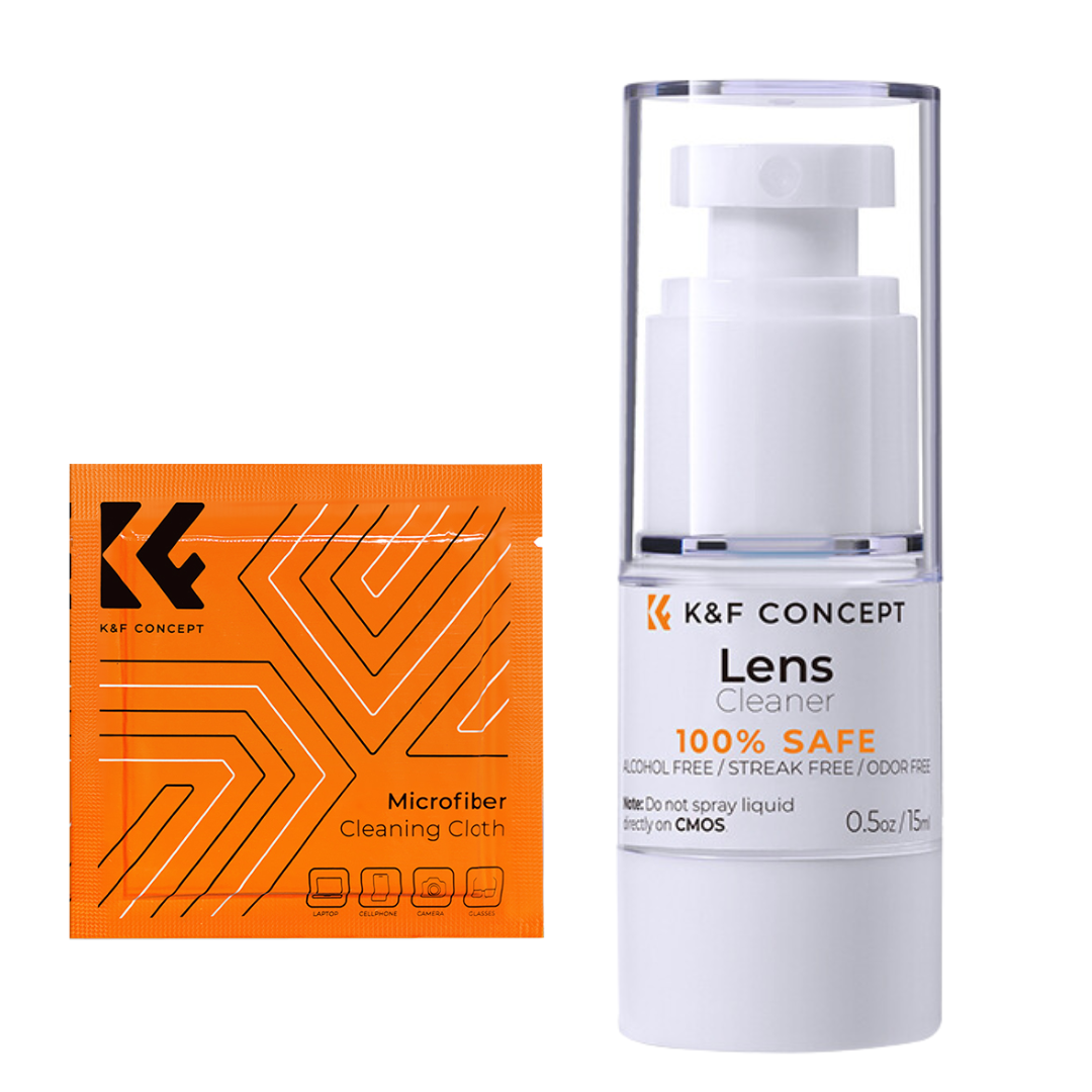 KF Kit Solutie curatat obiective si microfibra - View 1